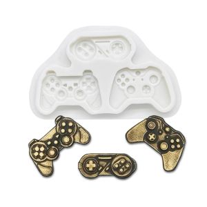 Moldes Controlador de jogo Silicone Sugarcraft Resina Ferramentas de Cupcake Baking Ferramentas de decoração de bolos fontes de fontes