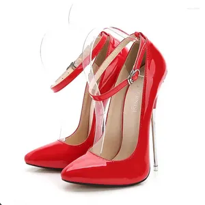 Dress Shoes LTARTA 2024 Women Sexy Super High 16cm Heels Supply Nightclubs Plus Size High-heeled T-stage Catwalk Red WZ