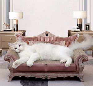 猫のスクラッチボード猫のソファはパン粉から落ちないレディチェアベッドカウチキャットネストアンチキャットスクラッチソファ垂直爪グラインダー猫のおもちゃ
