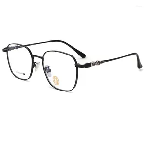 Sunglasses Frames Delicate Temple Glasses Beta Titanium Spring Eyewear Anti Blue Light Spectacles Full Rim Eyeglasses TR90 Optical