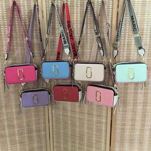 2024 New Camera Contrast Small Square Square Trendy ombro Crossbody Bag