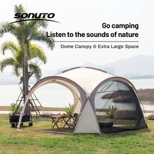 Sonuto Dome Canopy большой палатка на открытом воздухе.