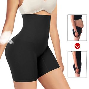 Yüksek Belli Vücut Şüphesi Şortları Kadınlar İçin Shapewear Kara Kontrol Uyluk Zayıflama Bel Eğitmeni Butt Kaldırıcı şekillendirme brifing Külot 240426