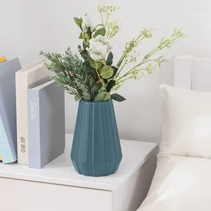 Vaser blomma arrangemang container kreativt rak rör vas diamant origami papper dekoration imitation glasyr ware