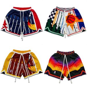 Herrbyxor High Street Retro Drawstring Basketball Shorts Summer Outdoor Running Fitness men knäsportkvartal