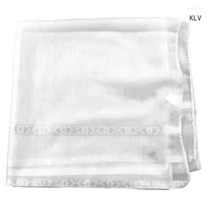 Scarves Classical Headwrap Shemagh Scarf For Muslims Arab Keffiyeh Headscarf Arabian Dubai Ethnic Neck Wrap White