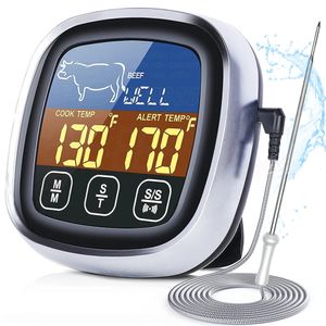 Digital Meat Kitchen Thermometer Stainless Waterproof Meat Temperature Probe Oven Cooking BBQ Temperature Meter 240423