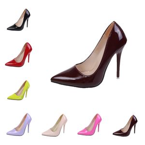 Gai Women Dress Shoes High Heels Party Workplace Multi-Color Classic Pink Black White Women High Heels EUR36-42