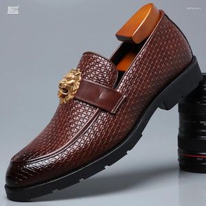 Casual Shoes Fashion Men Party And Wedding Handmade Loafers Italian Men's Dress Comfortable Breathable Big Size A1