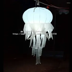 Party Decoration 5ft 7ft Giant Inflatable Jellyfish Balloon With Blower And LED For Customized Color 2 Pieces