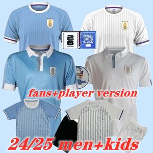 24 25 Uruguay Soccer Trikot 2024/2025 Fans Spieler L.Suarez E. Cavani N.de La Cruz Nationalmannschaft Shirt G.de Arascaeta F. Valverde R.araujo R.Bentancur Football Uniform