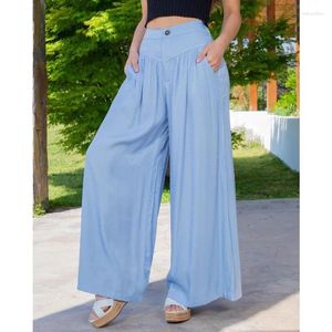 Frauen Jeans Jeans Denim Weitbein Hosen Frauen Damen Hochelastische Taille Pantalon Femme Solid lässige lockere lange Hosen Y2K Ins Kleidung