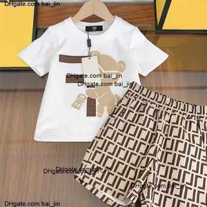 Designer Brand Baby Kids Clothing Sets Classic Clothes Suits Childrens Summer Short Sleeve Letter Lettered Shorts Fashion Shirt CSG2402194-5