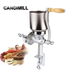 Candimill Handcrank Grin Grinder Mill especiarias Hebals Cereais Coffee Comida Deching Machine Home Corn Crusher 240425