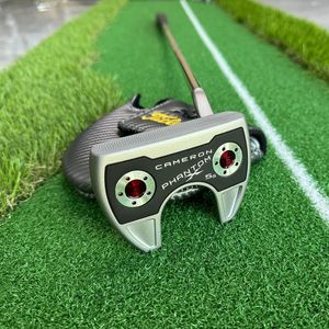 Select Squareback Phantom X Straight Semicircle Cowhorn Golf Putters 3235 Inch Steel Shaft With Head Cover 240425
