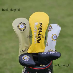 Malbon Designer Inne produkty golfowe Sun Malbon Headcover Hat Club 1 3 5 Mieszane kolory drewniane nagłówki Malbon Golf Cover Pu Skórzane okładki Putter 680