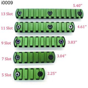 Outdoor Olive Green Anodized 5791113 Слоты Picatinny/Weaver Rail Sections для ключевых модных ручек системы алюминий Бесплатная доставка