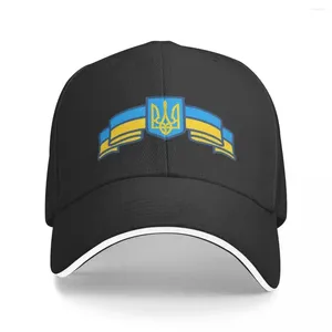 Berets Ukrainian Symbols Cap Fashion Casual Baseball Caps Adjustable Hat Hip Hop Summer Unisex Hats Customizable Polychromatic