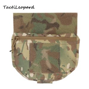 Holsters Tactical Vest Fanny Pack Belly Bag Plate Carriers Pocket FCPC V5 Bröst Rig Drop Pouch Hook Loop Upgrade Accessories Sub Package