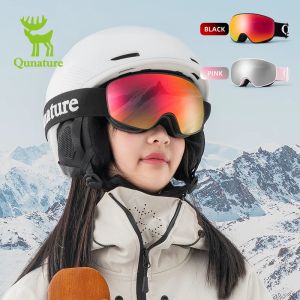 Eyewear Qunature Children's Skiing Goggles UV400 Sun Protection Antifog snowboardglasögon pojkar flickor vintersidskridskor