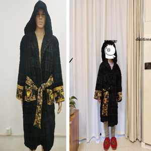 Família Combating Robe Child Jacquard Sleepwear Robes Pai barroco com cintura Belt Kids Girls Bath Robe Gross Trovestres K
