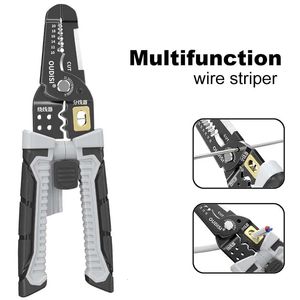 Wire Stripper Pulling Tång Cutter Multifunktion Reparera sax Electrical Stripping Crimping Hand Tool 240415