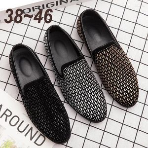 Casual Shoes Leather Designer Luxury Loafers For Men Moccasins Driving Soft Party Mens Office Business Stylist Wedding Dress