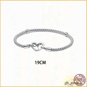 Pandoras Necklace Mom 925 Silver Fit Necklace Heart Women Fashion Jewelry Moments Studied Chain Bracelet New 793