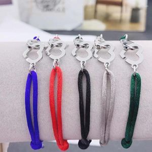 CHARM BRACELETS Pembe Küfür Paslanmaz Çelik Şerit Çifte Kalp Ayarlanabilir Boy Boyut Kadınlar İçin Erkekler Çift Boyfirend Kız Arkadaş Vaat