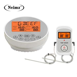 Household Digital Kitchen Food Cooking Steak Meat Grill BBQ Thermometer Oven Smoker Wireless Temperature Monitor 240423