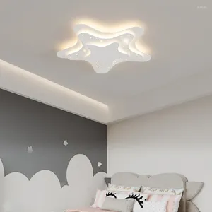 Taklampor 46W Starfish Children's Room Bedroom Study Modern LED Light Iron White Lamp