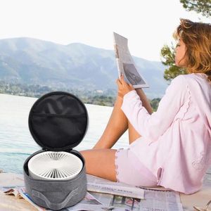 Sacos de armazenamento Bolsa de ventilador portátil espessada Hand à prova d'água é adequada para camping de viagens de jóias cosméticas