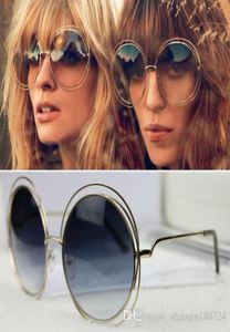 2019 New Round Sun Glasses Women Brand Designer Solglasögon Beläggande solglasögon Retro Sun Glasses Fashion114s Italy Brand SU6950918