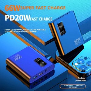 Cell Phone Power Banks Power pack 10000mAh with 66W PD fast charging power pack portable battery charger suitable for iPhone 15 14 12 Pro Max Xiaomi J240428