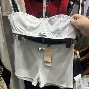 Women's letter decal with bra and shorts underwear designer underwear two-piece SML