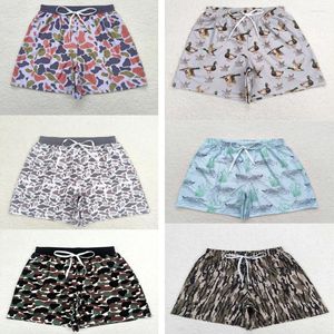 Shorts Wholesale Adult Summer Swimming Clothes Western Boutique Clothing Light Green Yellow-brown Camouflage Swim Trunks