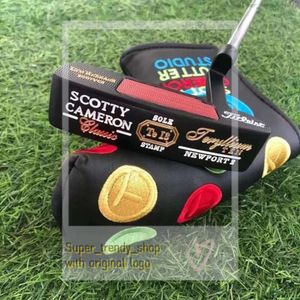 مصمم الطوابع الوحيد Scotty Putter Newport 2/2.5 Putter 32/33/34/35 بوصات غولف غولف مضرب خاص نيوبورت محظوظ من أربع أوراق البرسيم في نوادي الجولف 185