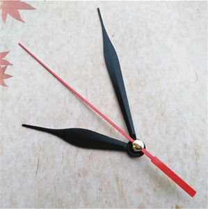 Whole 50PCS Black Metal Clock Arrows for Mechanism with Red Second Hand DIY Repair Kits5583637