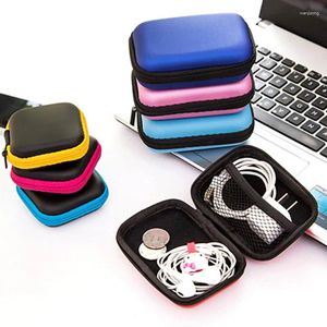 Storage Bags XZJJA Portable Waterproof Cable Organizer Bag USB Data Line Earphone Charger Rangement Case Key Coin Mini Zipper