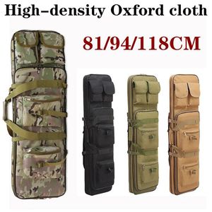 8194117cm Saco tático ao ar livre caça a rifle saco de rifle acessórios militares transportando mochila de proteção de pistolas saco de pesca 240425