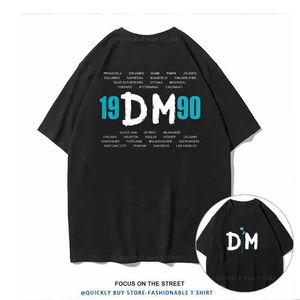 남성 티셔츠는 침묵을 즐기십시오 Depeche Cool Mode 100%Cotton T Shirts Music Tops New Mens Depeche Cool Mode T Shirts Funny Round Collar TS T240425