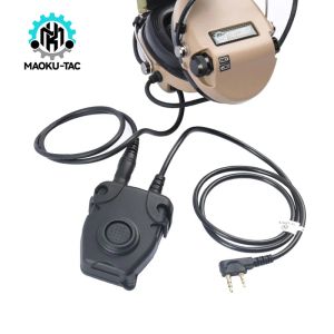 Accessoires Tactical Headset PTT Kenwood Motorola Yeasu Midland Ver zivile Kommunikation Earphone Intercom Adapter Converter Accessoires