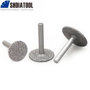 Terlik Shdiatool 1set Pırlanta Kesme Diskleri 6mm Shank (25mm+30mm+35mm) Pırlanta Testere Bıçağı Kesme Gravür Tekerleği