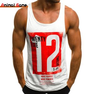 Spor tankı Top yaz pamuklu kolsuz gömlek rahat moda fitness stringer erkek vücut geliştirme giyim 240410