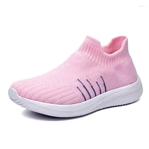 Scarpe casual Donne Sneakers Mesh Mesh traspirabile Slip-On Light Running Sport Sport Zapatillas de Deporte di grandi dimensioni 42