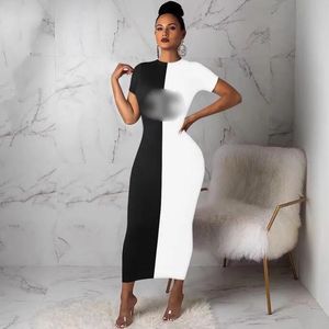 luxury designer dresses Fashion letter print dresses for slim-fit quick-drying women's dress bag buttock long skirt
