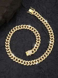 Hiphop Neskiace Chains Necklaces Men Men Hip Hop Iced Out Blingチェーンネックレス