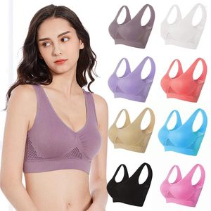 Frauen Tanks Frauen Sportart Yoga Unterwäsche gepolstert Crop Tops Fitnessstudio Top Sport BH atmungsaktiv