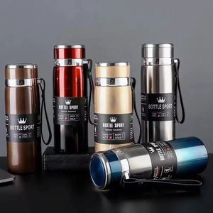 316 Stainless Steel Insulated Mug Outdoor Car Travel Large Capacity Thermos Double Layer Water Bottle 240415