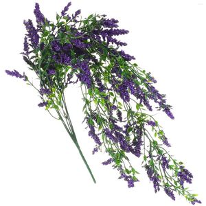 Decorative Flowers Wedding Decorations For Ceremony Lavender Wall Hanging Artificial Flower Pendant